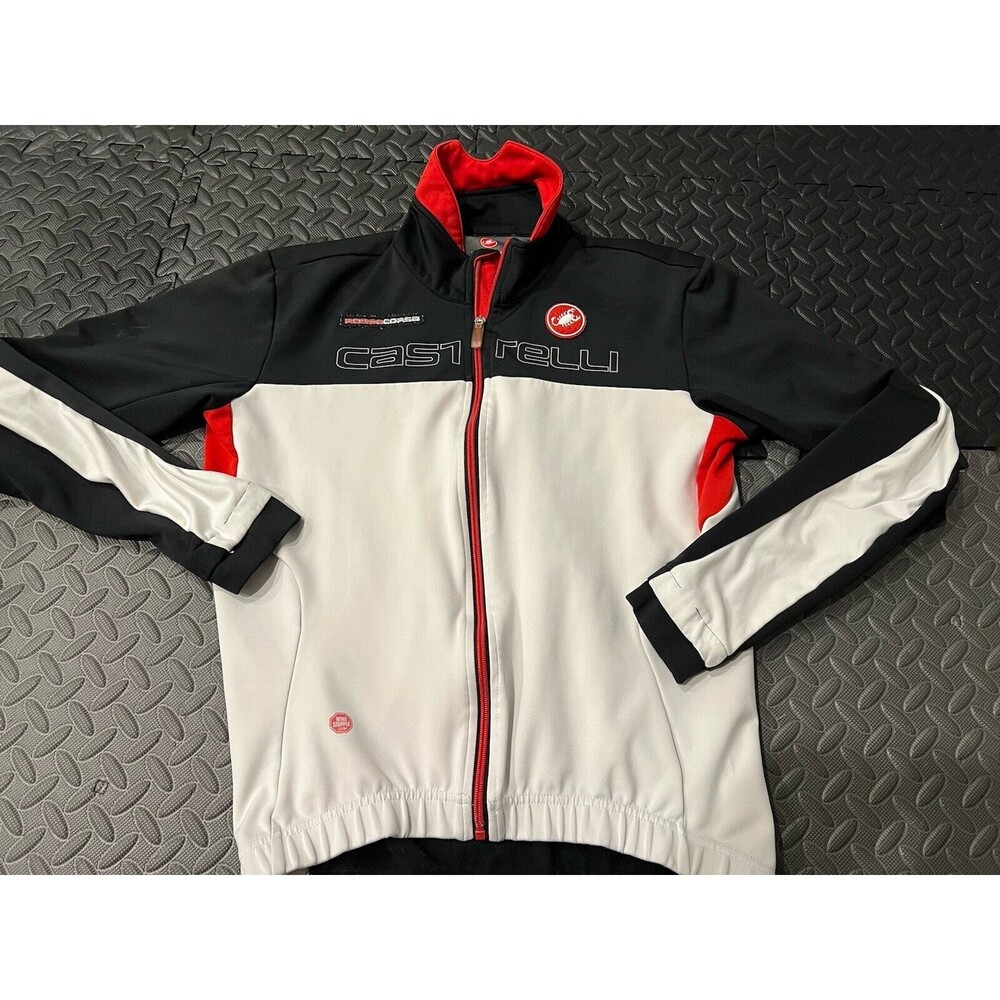 Rare Authentic CASTELLI Full-Zip Cycling Jacket Women Sz Large racing biker